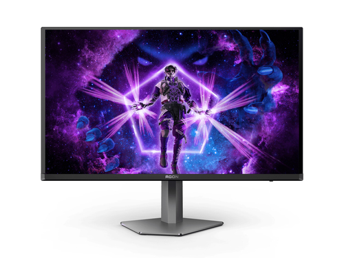 Монитор 26.5" AOC AGON PRO AG276QSD QD-OLED 2560x1440, 360 Гц, 0.03 мс, 16:9, 1000 кд/м², 2xHDMI 2.1, 2xDP 1.4, 3.5 Jack, USB Hub (2x USB 3.2 Gen1), динамики (2x5 Вт), HDR10, FreeSync, черно-серый