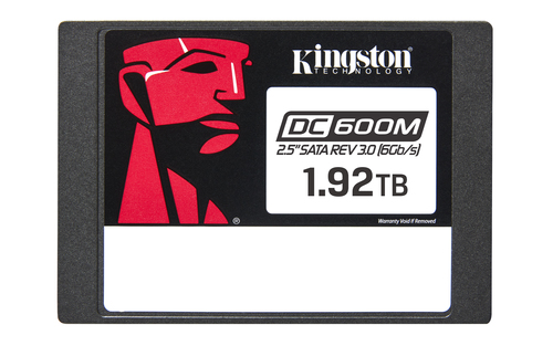 Твердотельный накопитель Kingston Enterprise SSD 1,92TB DC600M 2.5" SATA 3 R560/W530MB/s 3D TLC MTBF 2M 94 000/78 000 IOPS 3504TBW (Mixed-Use) 3 years