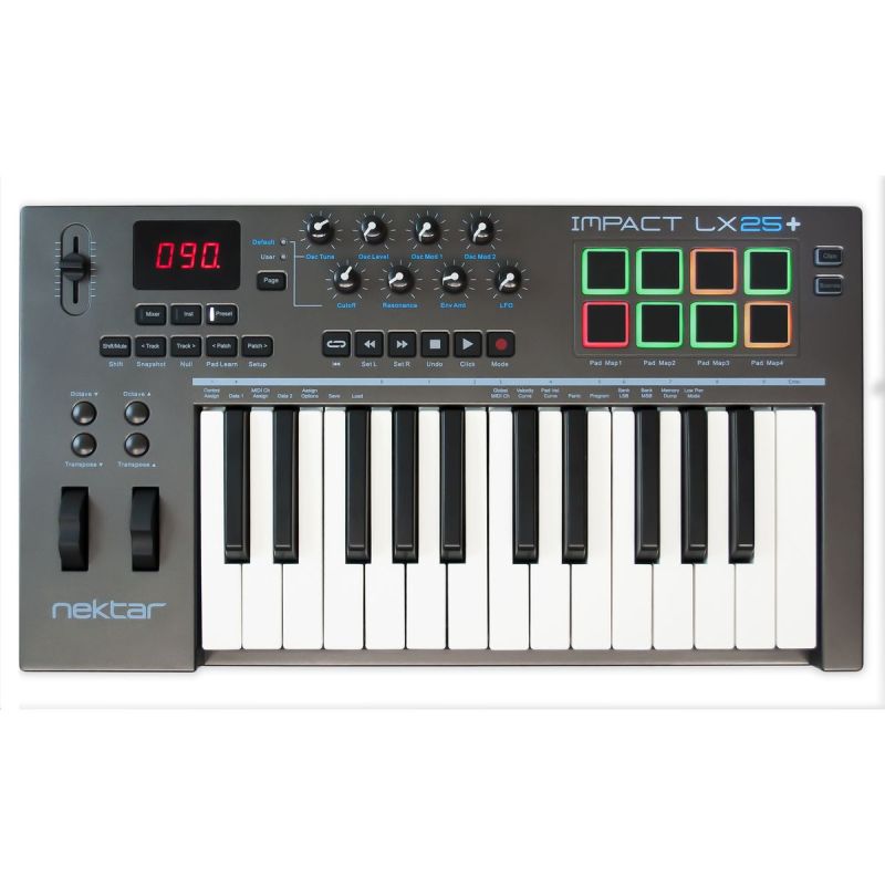 MIDI-клавиатура Nektar Impact LX 25+, 25 клавиш, USB