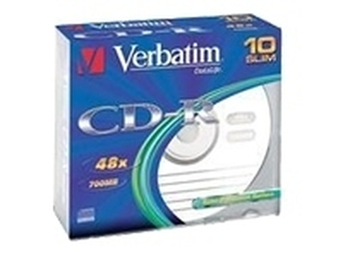 <001634> Диск CD-R 700 Mb Verbatim 52x Cake Box (100шт.) [43411]