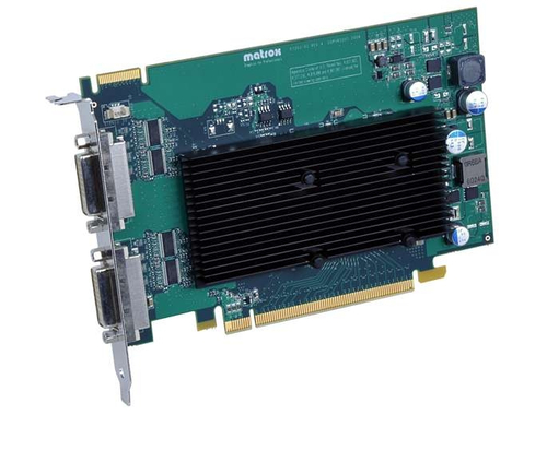 Видеокарта Matrox (M9125-E512F) M9125 PCIe x16, PCI-Ex16, 512MB, DDR2, 2xDVI-I, 2x DVI to Analog (HD15) Adapters, Max Digital Res. per Output up to 1920x1200 and 2560x1600, Max Analog Res. per Output 2048x1536, RTL