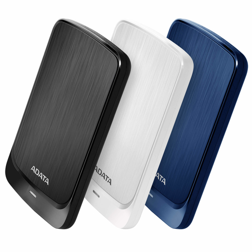 Внешний диск HDD ADATA - HV320, 1 ТБ, 2.5", USB Type A, Питание по USB, белый, AHV320-1TU31-CWH