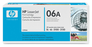 Картридж HP 06A C3906A - СТАР. ДИЗ. для HP LaserJet 5L, 3100/3150 All-in-One черный (2 500 стр.)