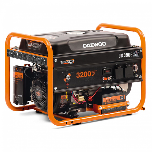 Генератор DAEWOO GDA 3500E 2.8/3.2 кВт 230В 208см3 7.0лс 15л 2х230В 42кг
