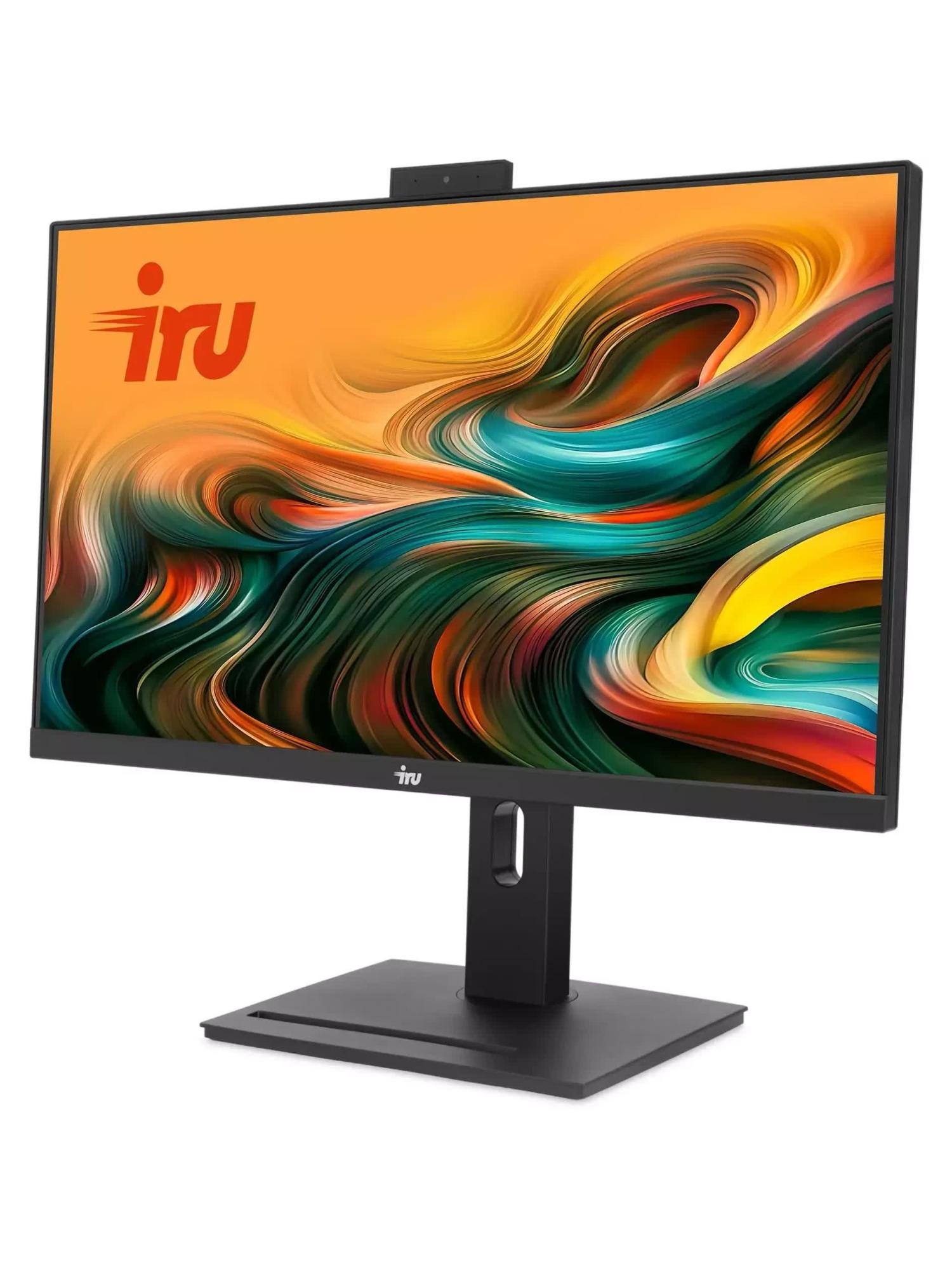 Моноблок iRU - 23IM, 23.8", Intel Core i5 12450H 2000MHz, DDR5 16 ГБ, SSD 512 ГБ, Intel UHD Graphics, Wi-Fi, Bluetooth, чёрный, Windows 11 Pro 64, Monoblock, 2127159
