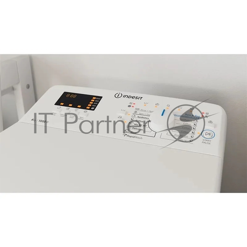 Стиральная машина Indesit BTW S72200 белый, загрузка вертикальная 7 кг, 1200 об/мин., класс: А