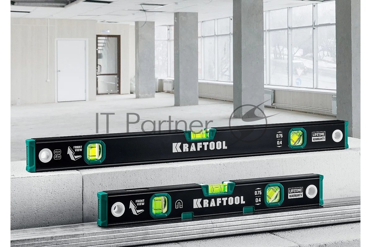 Магнитный уровень с зеркальным глазком Kraftool 400 мм