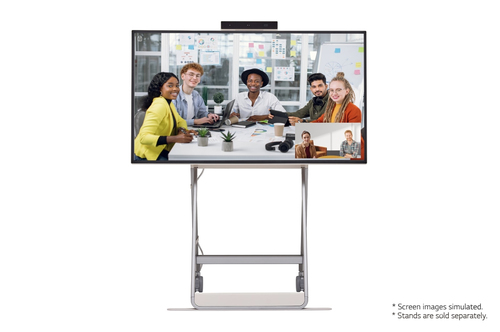 Интерактивный ЖК-дисплей LG One: Quick Flex 43HT3WJ-B, UHD, 350 кд/кв.м, встроенные микрофонный массив и камера, Win 10 IoT., режим работы 8/7, беж.
