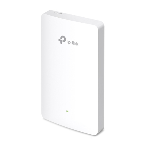 Точка доступа TP-Link - EAP615-WALL, 2.4 и 5 ГГц, 1201Mb/s, IEEE 802.11 a/b/g/n/ac/ax, RJ-45 3 x 1 Гб/с, Web, SNMP, mac address filtering, PoE, цвет белый, EAP615-WALL