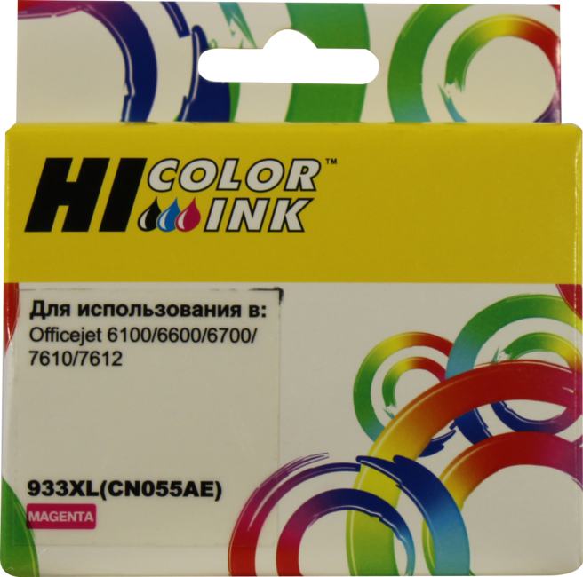 Картридж Hi-Color CN055AE (№933XL) Magenta для HP  OfficeJet  6100/6600/6700/7110/7510/7610