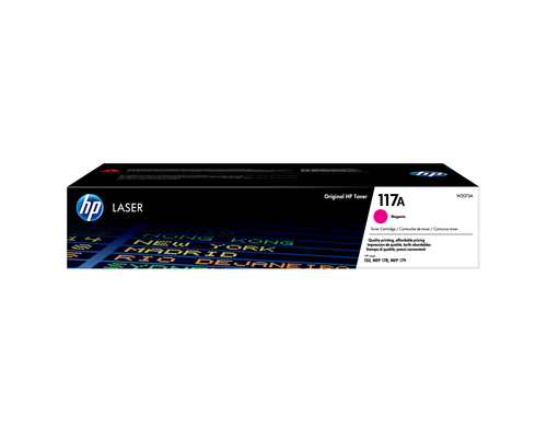 NO. 117A MAGENTA LASER TONER CARTRIDGE: LASER 105A/NW/MFP 178NW/NWG/179FNW STANDARD CAPACITY W2073A (Original)