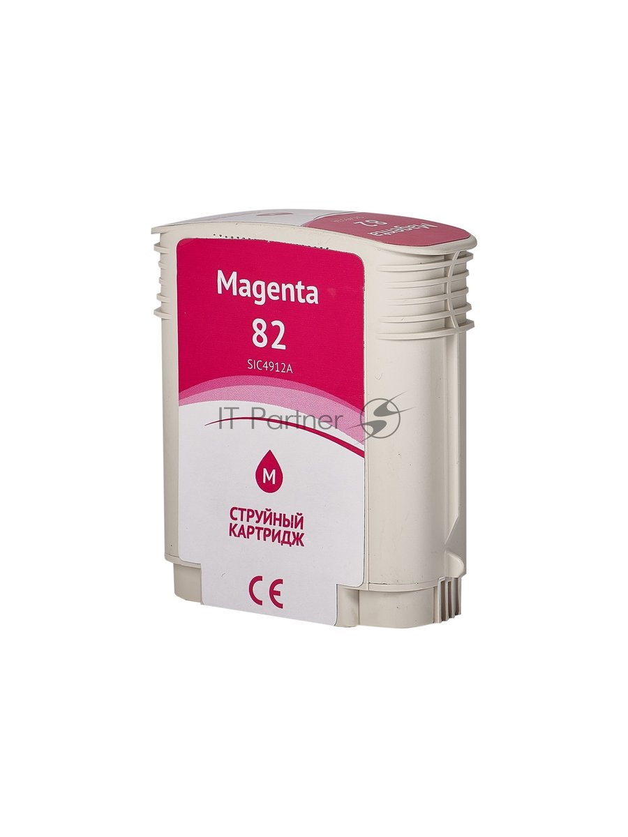 Картридж струйный Sakura C4912A (№82 Magenta) для HP, пурпурный, 72 мл.