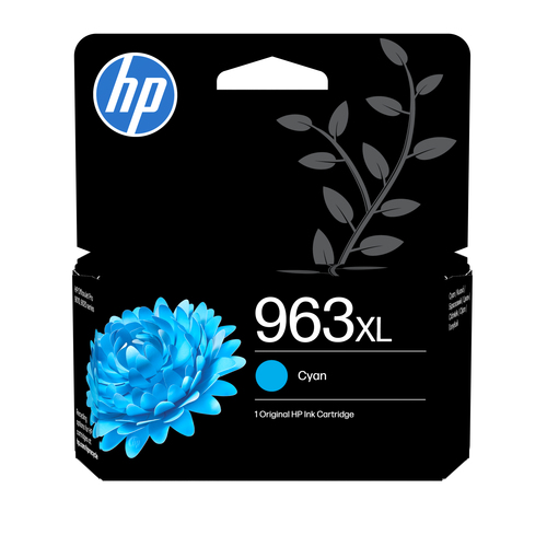Картридж струйный Cactus CS-3JA27AE 963XL голуб.пигм. (25.5мл) для HP OfficeJet Pro 9010/9010e/9012/9014/9015/9016/9019 (Cactus)