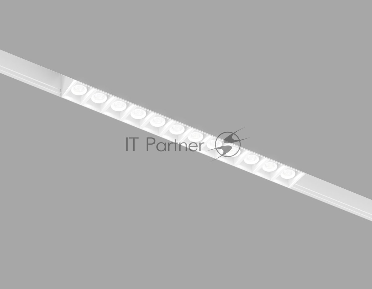 Трековый линейный светильник Ambrella light GL4490 WH белый IP20 12W 3CCT 3000-6000K SMART 48V 24° 218x22x25