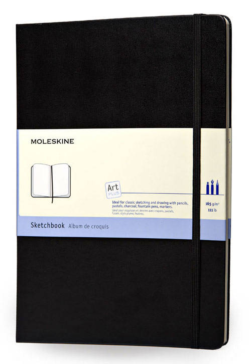 MOLESKINE ART SKETCHBOOK ARTQP063 Large 130х210мм 104стр. твердая обложка черный