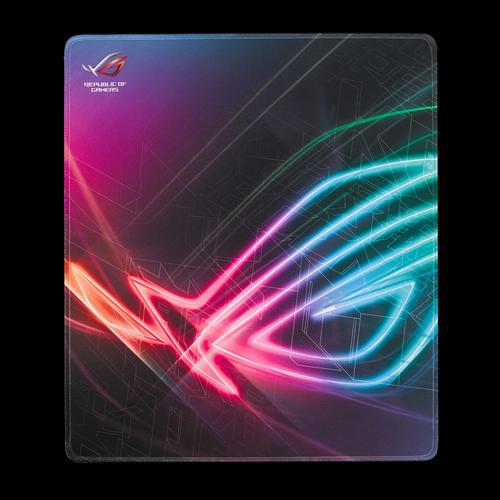 Коврик для мыши Asus ROG Strix Edge 360x275x2мм ткань резина прошитый край черный с рисунком 90MP00T0-B0UA00