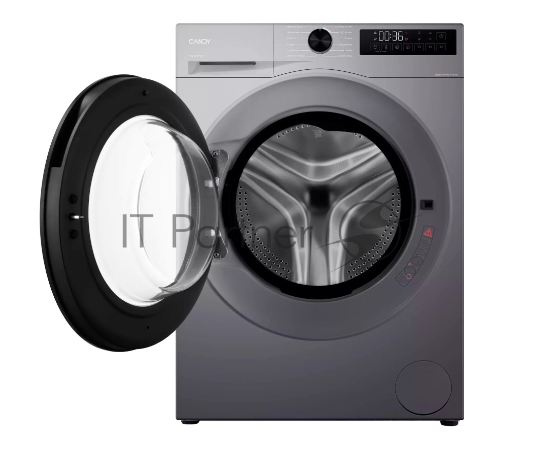 Стиральная машина Candy Nova C33W4 07MBR-07 серый, загрузка фронтальная 7 кг, 1000 об/мин, класс A