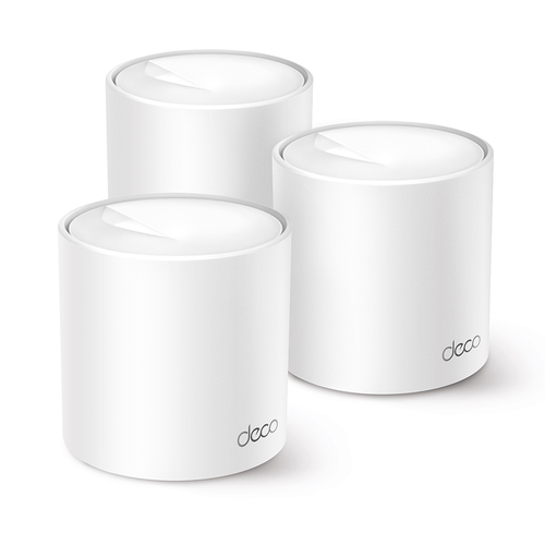 TP-Link Deco X10(3-pack) Домашняя Mesh Wi-Fi 6 система AX1500, до 300 Мбит/с на 2,4 ГГц + до 1201 Мбит/с на 5 ГГц