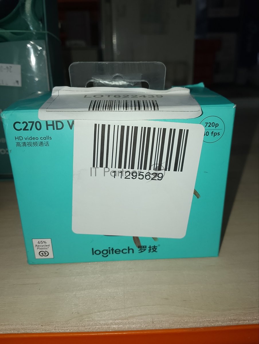 (Б/У) Веб-камера LOGITECH 720р 0.9МП микрофон C270 черный 960-000999 [Cм.описание!]