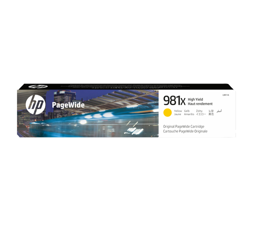 Картридж HP 981X Yellow для PageWide Enterprise Color MFP 556dn/556xh/586dn/586f/586z (10000 стр) ( L0R11A )