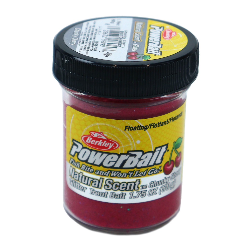 Форелевая паста Berkley Natural Scent Glitter Trout Bait Fruits Chunky Cherry вишня цв бордовый SAP-1546778