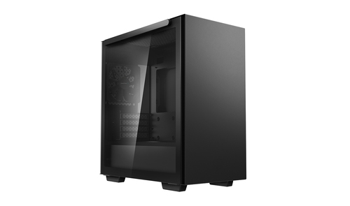 Компьютерный корпус Deepcool MACUBE 110 BK без БП, боковое окно (закаленное стекло), черный, mATX