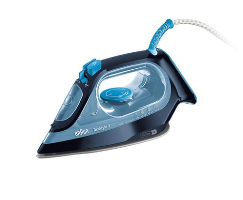 Утюг Braun SI3053BL голубой/белый, 2400 Вт, 45 г/мин, 170 г/мин, 270 мл