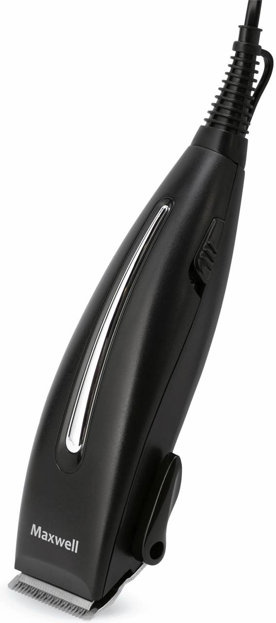 Машинка для стрижки Maxwell MW-2112, 15 Вт, 4 насадки, чёрный