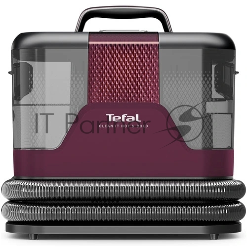 Пылесос моющий Tefal Clean It IZ7010F0 черный/фиолетовый, 1150 Вт, уборка влажная/сухая, пылесборник контейнер 1,5 л