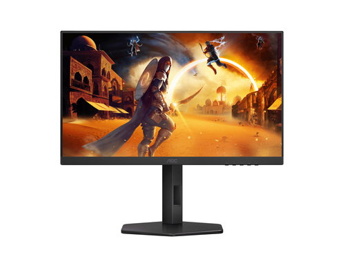 Монитор 23.8" AOC 24G4HX Fast IPS 1920x1080, 200 Гц, 0.3 мс (MPRT), 16:9, 300 кд/м², HDR10, HDMI 2.0, DP 1.4, 3.5 Jack, динамики (2x2 Вт), Adaptive-Sync, черный