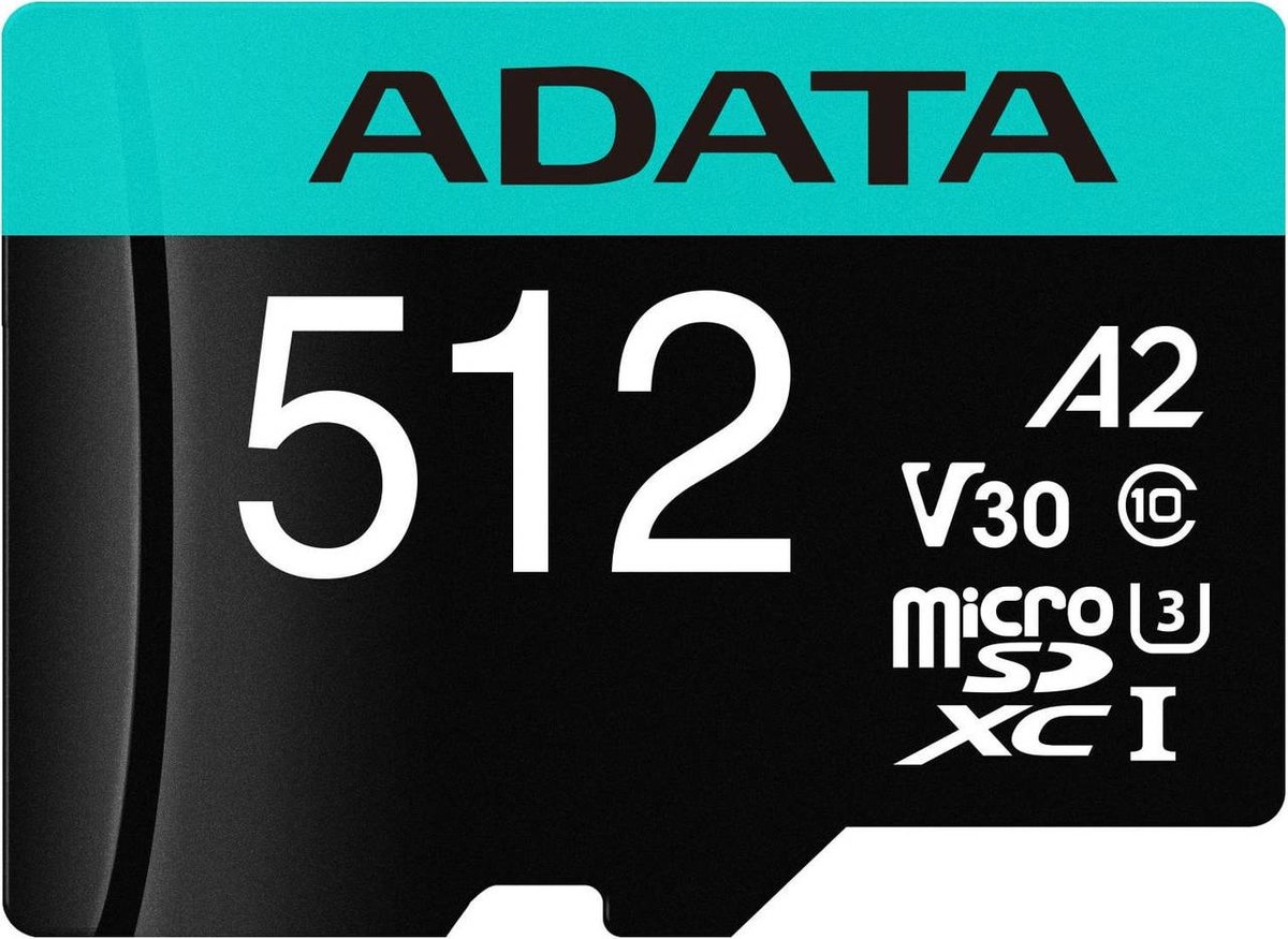A-DATA Флеш карта microSDXC 512GB AUSDX512GUI3V30SA2-RA1 Premier Pro + adapter