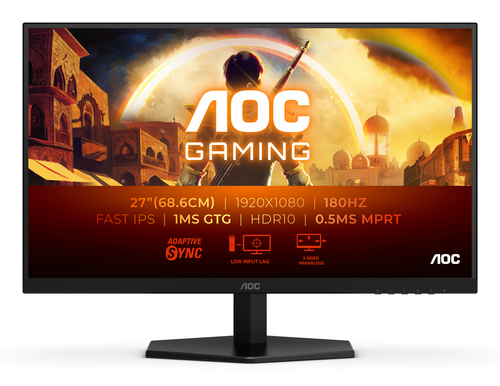 27G42E/01/00 - Монитор Игровой 27" AOC 27G42E/01/00 IPS 180Hz 0.5ms 300cd/m 1000:1 1xHDMI 1xDP Black