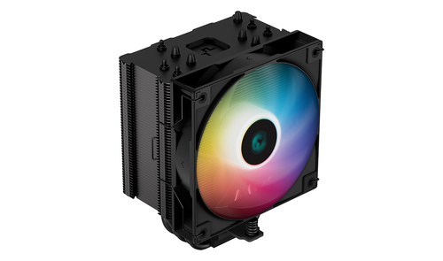Кулер для процессора DEEPCOOL AG500 BK ARGB LGA1700/1200/115X/AM5/AM4 (12шт/кор, TDP 240W, PWM, ARGB Fan 120mm, 5 тепл. трубок) RET (R-AG500-BKANMN-G-1)