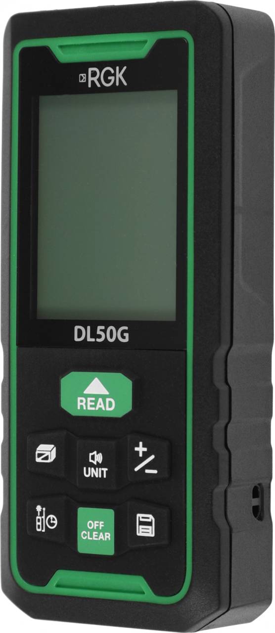 Лазерный дальномер RGK DL50G 2кл.лаз. 535нм цв.луч. зеленый (778176)