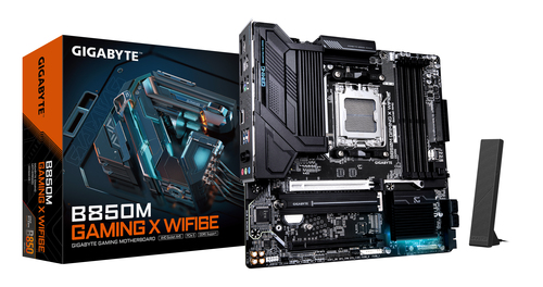 Материнская плата Gigabyte B850M GAMING X WF6E SocketAM5 AMD B850 4xDDR5 mATX AC`97 8ch(7.1) 2.5Gg RAID+HDMI [B850M GAMING X WF6E]