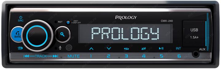 Prology <CMX-240> Автомагнитола (4x55W,  FM, BT, USB)