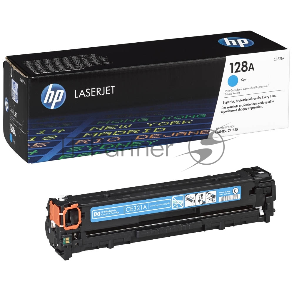 Картридж HP CE321A, Cyan, 1300 стр.