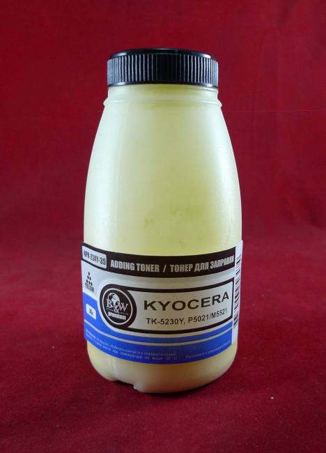 KPR-224Y-35 Тонер для Kyocera TK-5230Y, P5021/M5521 Yellow (фл. 35г) 2.2K B&W  Premium  фас.Россия