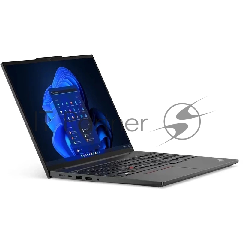 Ноутбук Lenovo ThinkPad E16 G1/16"/IPS/AMD Ryzen 5 7530U/24Gb/512Gb SSD/AMD Radeon Graphics/No OS/черный/1.81kg
