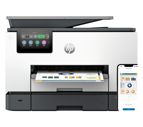 Струйное многофункциональное устройство HP OfficeJet Pro 9130b All-in-One (p/c/s/f, A4, 4800x1200dpi, 23/15ppm, 2trays 250+250, ADF35, USB2.0/Eth/Wi-Fi)