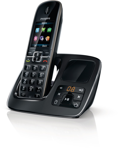 Р/телефон+А/Отв PHILIPS <CD4961B> Black (База+трубка  с  цв.ЖК  диспл.) стандарт-DECT