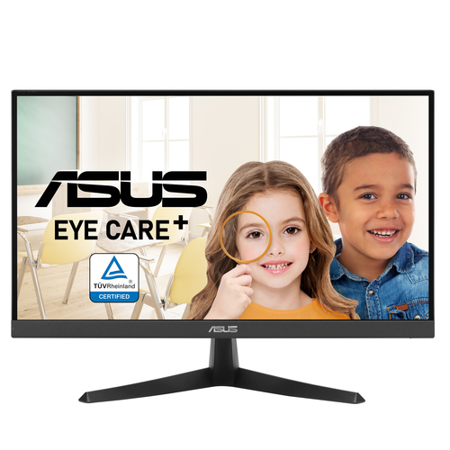 Монитор Asus - VY229Q, 21.45", 16:9, IPS, 1 мс, 250cd/m², 1920x1080 (Full HD), 75 Гц, 1x HDMI, 1x DP, speakers, цвет чёрный, 90LM0960-B02170