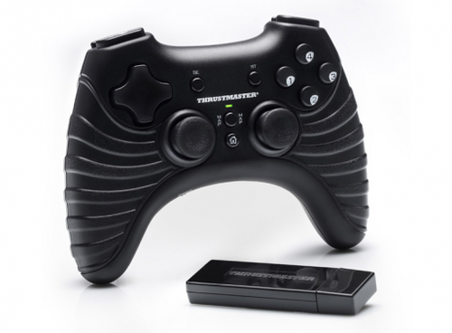 Геймпад ThrustMaster T-Wireless Black (13кн., 4 поз.перекл, 2 мини-джойстика,  беспроводной, USB&PS3) <4060058>