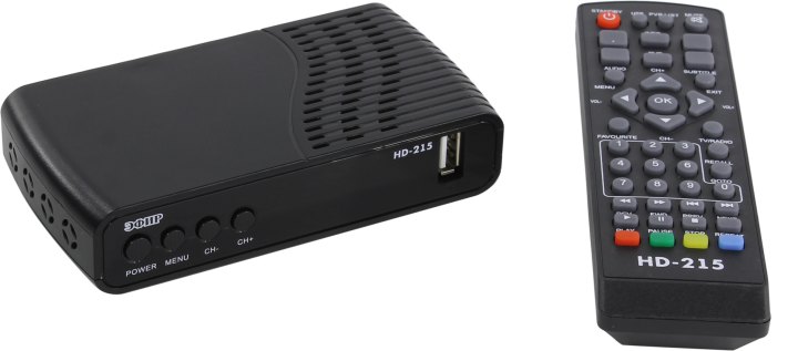 Сигнал Эфир HD-215 (Full HD A/V Player,  HDMI,  RCA,2xUSB2.0,  DVB-T/DVB-T2/DVB-C, ПДУ)