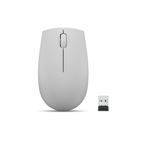 Мышь Lenovo 300 Wireless Compact серый оптическая 1000dpi беспров. USB 2but (GY51L15678)
