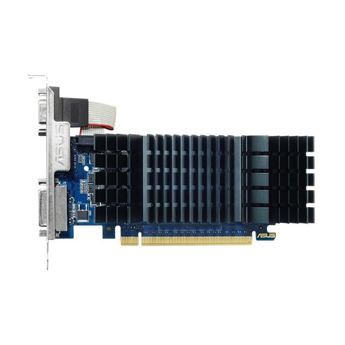 Видеокарта Asus NVIDIA - GeForce GT 730, PCI-E 2.0 16x, GDDR5 2GB 64bit, 1x VGA, 1x DVI-D, 1x HDMI, 25Вт, 165мм, Low Profile, 90YV06N2-M0NA00