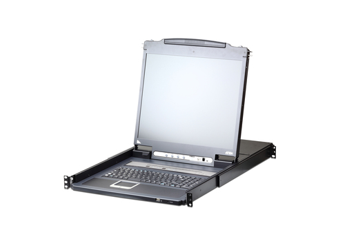 Консоль KVM Aten CL58IM-ATA-RG 1U 8-портовый с OSD, PS/2, USB, VGA, КВМ-переключатель с ЖК дисплеем 17", доступом по IP, c поддержкой USB-периферии