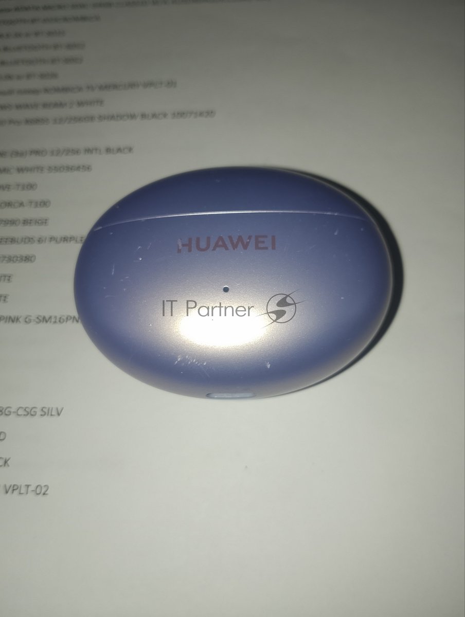 (Восстановленный) Наушники беспроводные Huawei FREEBUDS 6I PURPLE ORCA-T100 [Cм.описание!]