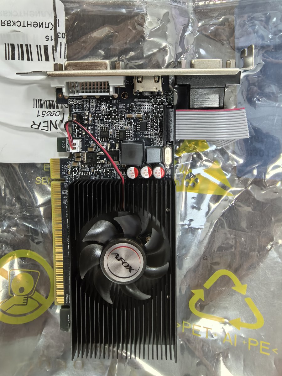 (Из ремонта) Видеокарта AFOX AF210-512D3L3-V2 PCIE16 G210 512MB GDDR3 64bit VGA DVI HDMI RTL