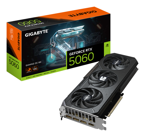 Видеокарта Gigabyte Bad Pack RTX5060 GAMING OC 8GB GDDR7 128bit 3xDP HDMI 3FAN RTL bp